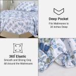 Комплект постельного белья Ruvanti, 3 предмета, 168х244/100х191/51х76 см, белый/незабудки - фото 6