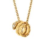 Подвеска Bvlgari Serpenti Viper, золото/бриллианты - фото