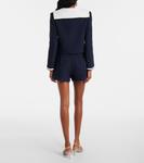 Жакет из букле Self-Portrait, синий - фото 3