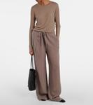 Кия топ с рубчиками The Row, бежевый - фото 2