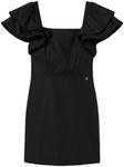 TWINSET платье мини с оборками, черный - фото