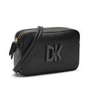 Сумка-мессенджер Dkny кожаная, черный - фото 4