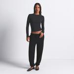 Лонгслив Skims Cotton Jersey, черный - фото 2