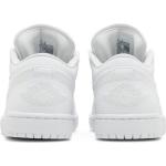 Кроссовки Wmns Air Jordan 1 Low 'Triple White Quilted', белый - фото 3