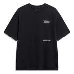 Футболка с рисунком в стиле «противоток» Li-Ning, черный - фото