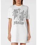 Футболка платье короткие Philipp Plein, белый - фото 3