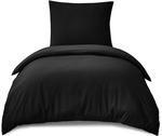 Комплект постельного белья RUIKASI, 2 предмета, 140х200/80x80, черный - фото