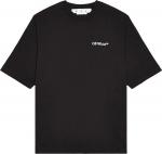 Футболка Off-White Caravaggio Crownin Skate Short-Sleeve 'Black/White', черный - фото