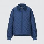 Стеганный бомбер UNIQLO X Clare Waight Keller, 65 синий - фото