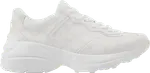 Кроссовки Gucci Wmns Rhyton White Monogram, белый - фото 2