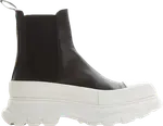 Кроссовки Alexander McQueen Tread Slick Boots Black White, черный - фото