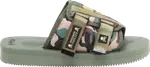 Сандалии Mastermind x KAW-Cab Olive Camo, зеленый - фото