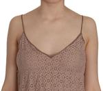 Бежевое мини-платье А-силуэта на тонких бретельках Think Pink, бежевый - фото 2