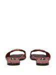 Шлепанцы с логотипом DG DOLCE & GABBANA, розовый - фото 3