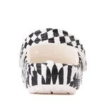 Сабо Crocs Classic Warped Checker Clog, белый/черный - фото 4