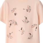 Детская футболка Burberry, розовый - фото 3