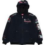 Куртка Supreme AOI Hooded Work, сине-черный - фото