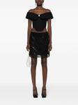 Viktor & Rolf юбка мини с тюлем, черный - фото 2