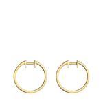 Серьги-кольца Tous Les Classiques Short, золото/бриллианты - фото 2