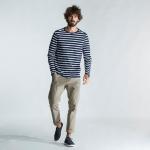 Парусная рубашка с длинными рукавами мужская 100 синяя/белая TRIBORD, черный синий/белый - фото 7