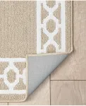 Ковровая дорожка Christine Trellis Border Tufted Runner Rug, 76 см x 305 см Jean Pierre New York, белый/бежевый - фото 3