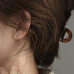 AWD Серьги-гвоздики S999 с серебряными шпильками - фото 5