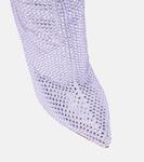 Сапоги до колена, украшенные падубом Paris Texas, Light Amethyst - фото 6