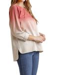 Топ Ombre Raglan в ягодном цвете umgee, цвет berry - фото 2