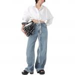 Рубашка с завязками Alexander Wang, белый - фото 4