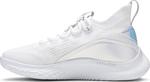 Кроссовки Curry Flow 8 GS White Iridescent, белый - фото 3
