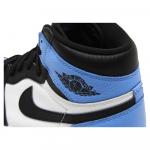 Кроссовки Nike Air Jordan 1 Retro High OG UNC Toe, черный/голубой/белый - фото 7