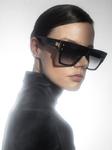 Balmain Eyewear солнцезащитные очки в массивной квадратной оправе, черный - фото 2