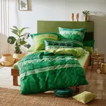 Постельное белье зеленое 1x 155x220 см + 1x 80x80 см Erwin Müller - фото 4