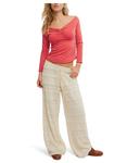 Топ Free People Gia Eyelet Top, Red Combo - фото 5