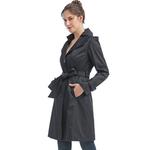 Плюс сайз водонепроницаемый тренч с капюшоном eva Bgsd - фото 3