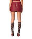 Мини-юбка Edikted Aster из искусственной кожи, красный - фото 2
