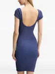 Фактурное платье мини PARAMIDONNA, синий - фото 2