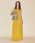 Длинное платье на резинках Sfera, желтый - фото