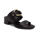 Кожаные тапочки Hana See by Chloé, черный - фото