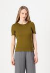 Футболка TOM TAILOR DENIM Basic T-shirt, Warm Moss Green/Green - фото