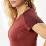 Женская треккинговая футболка с короткими рукавами из мериносовой шерсти MT500 Forclaz - фото 2