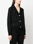 Кардиган со стразами Allude, черный - фото 3