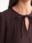 MixRay Блузка в шоколадном цвете - фото 6