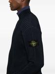 Свитер из натуральной шерсти Stone Island, синий - фото 5