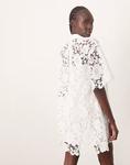 ARRANGE кружевное мини-платье-поло белого цвета - фото 2