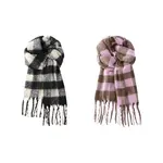 J W Вязаный шарф унисекс, 2 Pack (Black+Pink) - фото