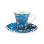 Чашка для эспрессо Винсент Ван Гог - миндальное дерево синий Goebel, синий - фото