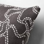 Чехол на подушку Ikea Guldfly 50x50 см, антрацит/белый - фото 3