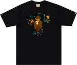 Футболка BAPE Thermography College Milo Tee 'Black', черный - фото