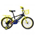Велосипед детский MAX BIKE Solo 2 18", черный/желтый - фото